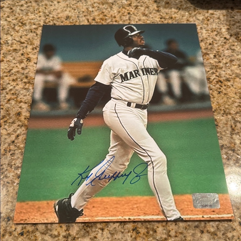 - Ken Griffey Junior signed 8x10 photo
